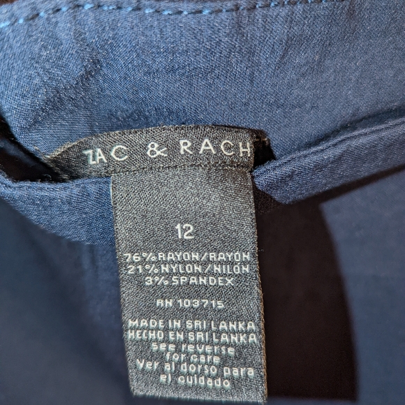 Zac & Rachel Navy Capri Pants - Picture 4 of 4